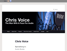 Tablet Screenshot of chrisvoice.com